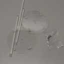 Ribbon Storage Rack Holder,4 Clear Acrylic Pack RibbonTape for Sewing Craft Mesh Thread Tape Wreath Crochet Roll for Big Roll Ribbon(to 100yard) Florist Arts Wrapping Gift 9.84inch Height