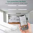 5000K LED Ceiling Light Fixture, 2FT with Plug Linkable, 2PCS Waterproof LED Tube Light Under Cabinet Lighting,Closet Light 18W for Garage Kitchen Bathroom Workbench and Office, 2 FT - 2 Pack
