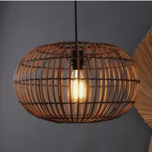 DI Globe 2-IN-1 Rattan Pendant