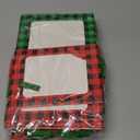 50Pack Christmas Paper Picture Frames 4x6 Inserts,Red and Green Paper Frame with Wood Clips Jute Twine,Cardboard Frames for Home DIY Cardboard Photo Hanging Display for Christmas Wall Decor (Black)