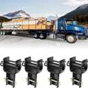 Trailer Stake Pocket Winch, Winch Flatbed Utility Capacity 16200 Lbs and 5400 Lbs Load Limit for Flatbed Trailer Trucks Winches- 4Pack