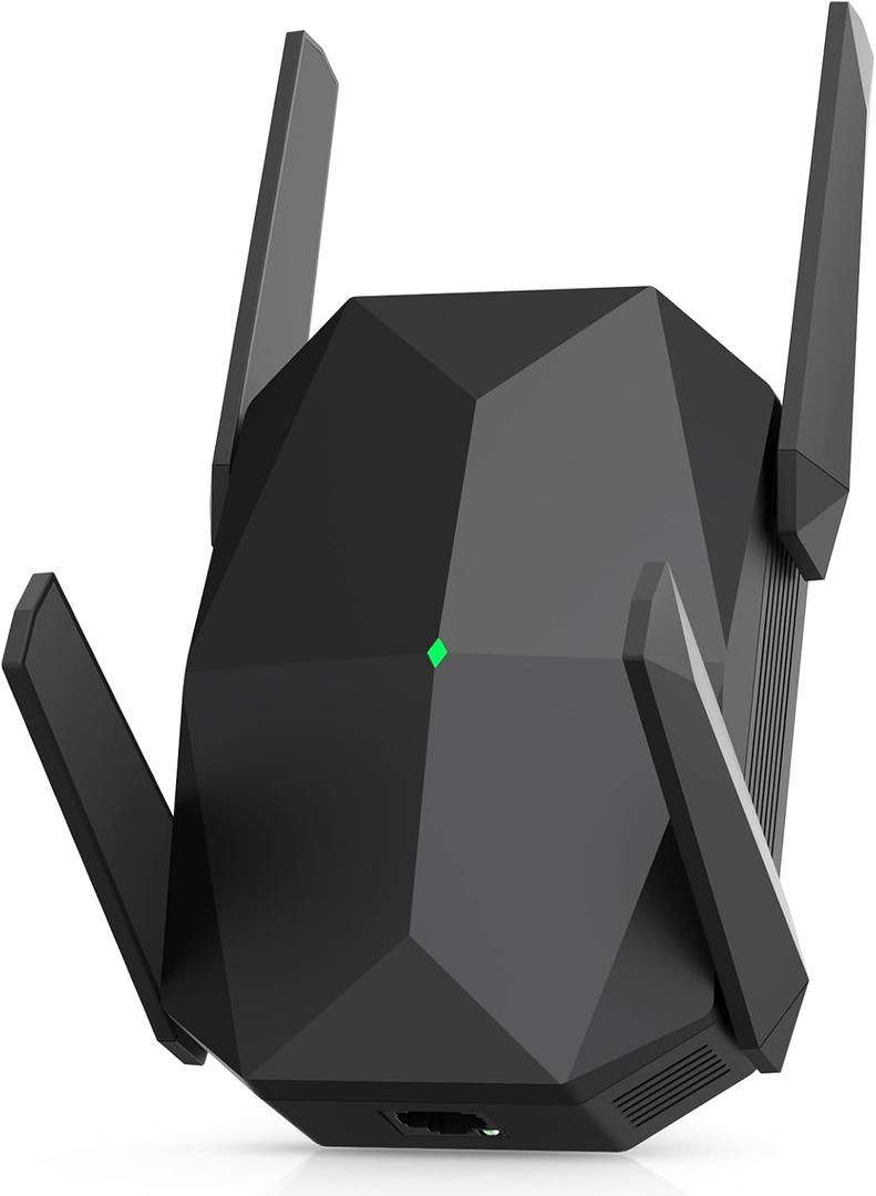 WiFi Extender, 2026 Fastest WiFi 6 Booster 3000Mbps Dual Band (5.8/2.4GHz) WiFi Extender Signal Booster for Home, WiFi Repeater with Ethernet Port Covers up to 19,000 sq.ft and 125+ Devices (Black)