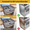 Stainless Steel Stove Gap Covers - 304 Stove Gap Filler, Easy retractable Length 13.8" to 27.5", Width 0.79", Heat Resistant Guard Between Stove Top & Counter, 2 Pck
