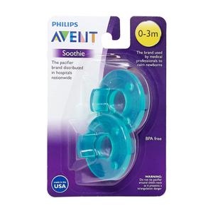 Philips Avent SCF190/01 Soothie 0-3mth Green/Green, 2 Count