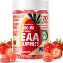 Pets Purest EAA Gummies 120 Gummies (Strawberry), Essential Amino Acids - All 9 Essential Aminos (EAA) and All Branched-Chain Aminos (BCAAs), Non-GMO, Gluten Free, Vegetarian Friendly