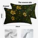 Vintage Magnolia Floral Pillow Covers 12x20, Magnolia Home Decor, Rustic Dark Cottagecore Botanical Floral Decorative Throw Pillow Covers for Home Living Room Bedroom Sofa Couch