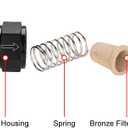 5/16" Billet Inline Fuel Filter 30 Micron Aluminum Black