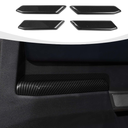 4pcs RAZPOY for Bronco Door Inner Handle Panel Cover Compatible with 2021-2023 Ford Bronco Carbon Fiber Interior Accessories 4-Door