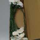 Vintage White Carnations - 12PCS Silk Fake Flowers for Wedding Centerpieces, Bridal Shower, Dining Table, Home Party, Birthday Decor