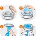 Diaper Genie Essentials Round Refill Pack of 4 | Holds Up to 1280 Newborn Diapers | Features Unscented Continuous Film | Compatible with Diaper Genie Complete and Expressions Pails