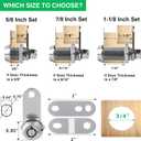 10 Pack Cabinet Lock with Keys, RV Storage Locks, 7/8 Tubular Cam Lock Keyed Alike, RV Locks for Storage Door Camper Cabinet Toolbox RV Cam Locks with Manual