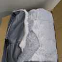 Sunheir Orthopedic Dog Bed for Large Dogs - Big Waterproof Dog Crate Bed with Removable Washable Cover, Egg Crate Foam Support, Anti-Slip Bottom, Deluxe Plush Pet Bed Mat (Grey)