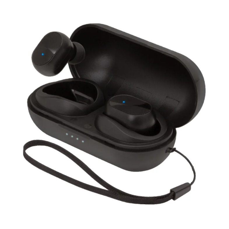 Helix True Wireless Earbuds With Lanyard - Black