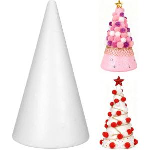 Operitacx 1pcs Foam Cones for Crafts - 13. 5 Inch Solid Polystyrene Foam Cone for DIY Christmas Tree Base, Floral Arrangement, School Projects, Holiday Decorations