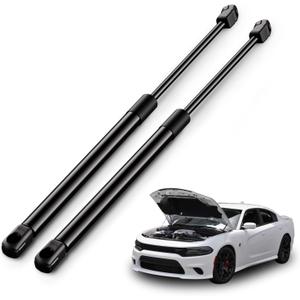 ARANA Hood Struts Lift Support for 2011-2020 Dodge Charger Sedan with Aluminum Hood, Front Hood Replacement Shocks Fits 2011-2022 Chrysler 300 with Aluminum Hood, 2 Pcs (Extended Cylinder Version)