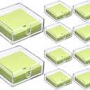 Acrylic Cocktail Napkin Holder for Table, Clear Beverage Napkin Holder Square Rectangle for Dinner, Kitchen, Bathroom, Restaurant, Bar (10 Pieces, 5.5 x 5.5 Inch)