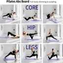 Pilates Board, Foldable Pilates Reformer Set for Home Workout with Timer, 6-in-1 Multifunctional Portable Reformer Pilates Machine at Home Pilates Equipment for Fitness, Exercise, Abs, Core Training