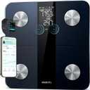 Etekcity Upgraded Smart Scale for Body Weight, FSA&HSA Eligible, Bathroom Digital Scale with BMI, Body Fat, Muscle Mass, 13 Metrics with a Large Display, Support Offline Mode and Apps Connection (11 x 11 inches)