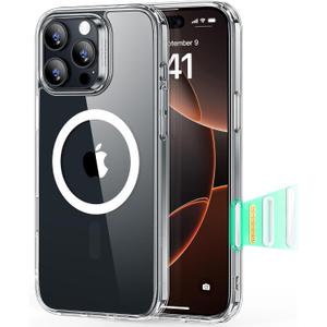 ESR for iPhone 16 Pro Case, Camera Control, Compatible with MagSafe, Shockproof Military-Grade Protection, Magnetic Phone Case for iPhone 16 Pro, Classic Hybrid Case (HaloLock), Clear | Camera Control, Shockproof, Magnetic Phone Case