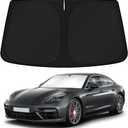KUST Windshield Sun Shade for 2017-2024 2025 Porsche Panamera Sedan Accessories Custom Fit Sunshade Sun Visor Protector Foldable Blocks UV Rays Keep Your Car Cooler