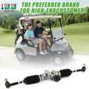 10L0L Golf Cart Steering Assembly for EZGO RXV Electric Gas 2008 & Up, Steering Rack Gearbox Assembly Golf Cart Parts 601500 618329