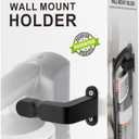 LANMU Wall Mount Holder Compatible with Shark IX141 IZ362H IZ163H IZ361H IZ462H IZ862H Pet Cordless Stick Vacuum, Ultracyclone CH951 CH901 and V10 V11 V12 V15 Outsize Vacuum (Black)