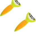 Corn Zipper, 2PCS Corn Stripper Knife Peeler, Thresher Corn Cutter from the Cob, Premium 420 Stainless Steel with Non Slip PP+TPR Handle