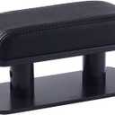 Adjustable Height Car Armrest Left Elbow Support Pad Anti-Fatigue Car Door Armrest Rest Pad (Black)