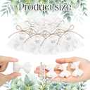 Demissle 40 Sets Coquette Bow party Favors Soap Favors for Guests Return Gifts Bulk Cute Soaps with Bags Twines Thanks Tags for Birthday Party Decorations Girl Gender Reveal(White)