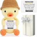 JoycuFF Best Friend Birthday Gifts Friendship,Inspirational Birthday for Women Daughter Granddaughter Teacher Emotional Support Ducks (Yellow)