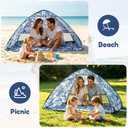 Pop UP Beach Tent Sun Shelter with UV Protection for 3-4 Person, 78.7" x 47.2" x 51.2"