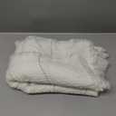 Bedsure Cream Throw Blanket for Bed - White Decorative Woven Throw Gifts with Tassels, Soft and Lightweight Farmhouse Blankets for Couch and Sofa, 50x60 Inches