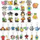 Italian Brainrot 36-Piece Mini Character Set, Meme-Style Figurines with Pencil Toppers, Clip-On Keychains & Fridge Magnets, Desk Decor, Collectible Accessories & Novelty Gift Bundle