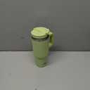 Konokyo 30 oz Tumbler with Handle and 2 Straws,2 in 1 Lid Insulated Water Bottle Stainless Steel Travel Coffee Mug,Macaron Green