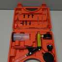 Hand Held Vacuum Pump Tester Set Vacuum Gauge and Brake Bleeder Kit for Automotive with Adapters Case