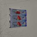 Blue Fox Classic Vibrax Spinner, 3/8-Ounce, Bleeding Silver 3Pcs