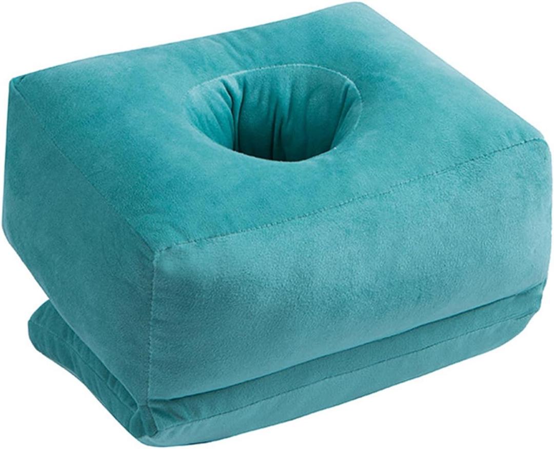 Desktop Sleeping Pillows Large Size, Travel Pillow Laying on The Table for Sleeping Soft Chest Protection Table Pillows (Lake Blue,L(11 * 9 * 8inch))