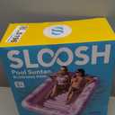 SLOOSH Inflatable Tanning Pool Lounger Float, 85" x 57" Extra Large Pool Floats Adult with Pillow, 4 in 1 Suntan Tub Raft Floatie,Sunbathing Bed Lounge for Water Blow Up Ball Pit, XL-Blushing Pink