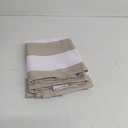 Western Home Pack of 2 Outdoor Waterproof Striped Throw Pillow Covers Beige Grey Decorative Pillowcases Garden Modern Cushion Cases for Patio Tent Balcony Couch Sofa 18x18 Inch (Sand and White)