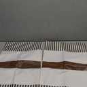 JASEN Farmhouse Throw Pillow Covers 20x20 inch, Set of 2 Faux Leather Throw Pillows Modern Decorative Pillow Covers for Sofa Bedroom Living Room (Black)