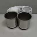 4 Pack 3-3/4 Inch Center Caps Push Through for Trailer Truck RV Wheels Rims 3-3/4" Center Bore Chrome Stainless Steel