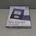 FILE-EZ Two-Pocket Folders, Navy Dark Blue, 25-Pack, Textured Paper, Letter Size (EZ-32523)