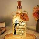 Memorial Gifts for Loss of Husband, Loss of Husband Sympathy Gift - Memorial Decorative Bottle Jar Lighting, A Gift to Express Sympathy, Bereavement, Comfort, Remembrance and Healing