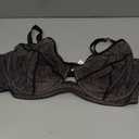 ANGABRIEL Women's Sheer Mesh Full Coverage Unlined Underwire Bra, Sexy Plus Size See-Through Bras for Big Bust (DDD, 40, Black-2067)