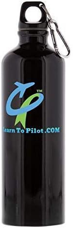 .COM 26oz Aluminum Sports Bottle/w Carabiner