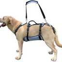 Coodeo Dog Lift Harness, Full Body Support & Recovery Sling, Pet Rehabilitation Lifts Vest for Old Dog with Arthritis Walk(Bule,XL)