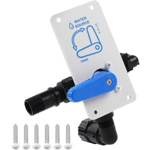 008-00004 RV Water Fill diverter Valve for Diverting Fresh Water Between Tank and City Water Supply, Max Pressure 125 PSI, Can be Used with RV Winterizing Diverter Valve 1457 Models