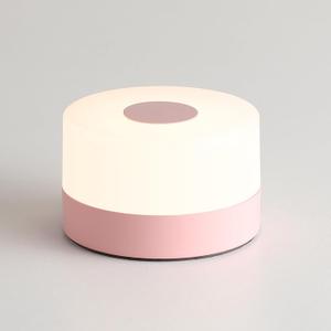 JUSHENG Night Light for Baby Nursery, Rechargeable LED Touch Light with 3CCT & Stepless Dimming Function, Portable Bedside Lamp Tap Lights Battery Powered for Breastfeeding, Kids, Nightstand-Pink