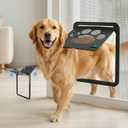 PetPrime Dog Door for Screen Door with Flap Opening 1214 inches,Lockable Auto-Close Magnetic Large Pet Door for Dogs,Suitable for Sliding Screen Door,Easy Install,Large