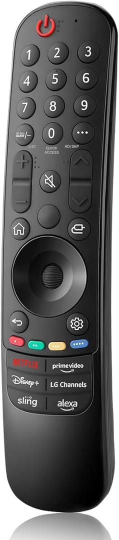 LG Universal Remote Control - Compatible with Many LG Smart TVs, Including OLED, QNED, NanoCell 4K Models (No Voice & Pointer Function)